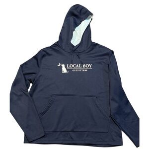 Local Boy Outfitters Men’s Hoodie 
Navy with White Dog Moon Graphic
Sweatshirt L